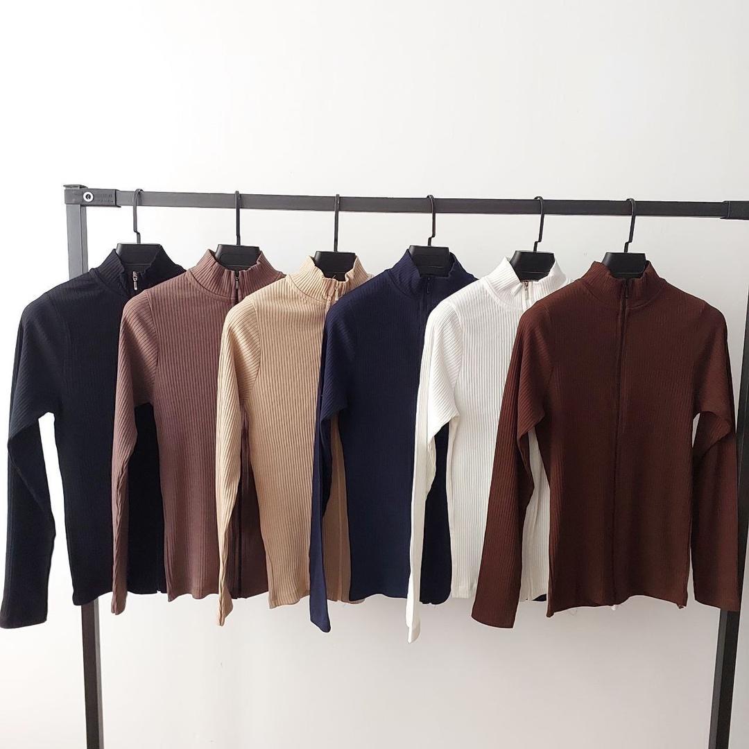 بلوز کرکره ای تمام زیپ